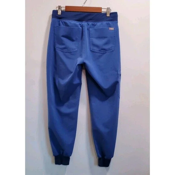 Lot of 4 Figs Zamora Jogger Scrub Pants XS Petite XS/P red coral blue teal - Picture 10 of 16
